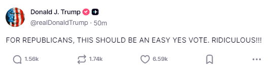 信用平台出租_特朗普“大漂亮法案”在众议院受阻!五名共和党反对信用平台出租,另有八人未投票